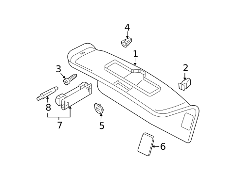 Interior Trim - Trunk for 2009 Volkswagen Passat #0
