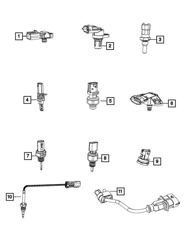 68490043AA - Electrical: Crankcase Pressure Sensor for Mopar Image