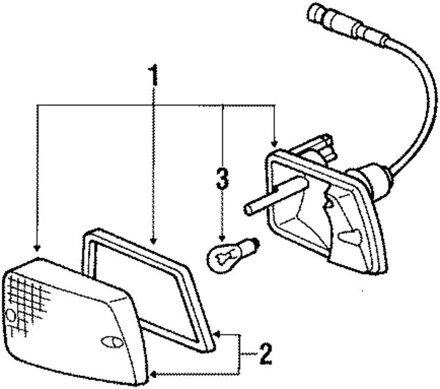92863142122 - Electrical: Signal Lamp for Porsche Image