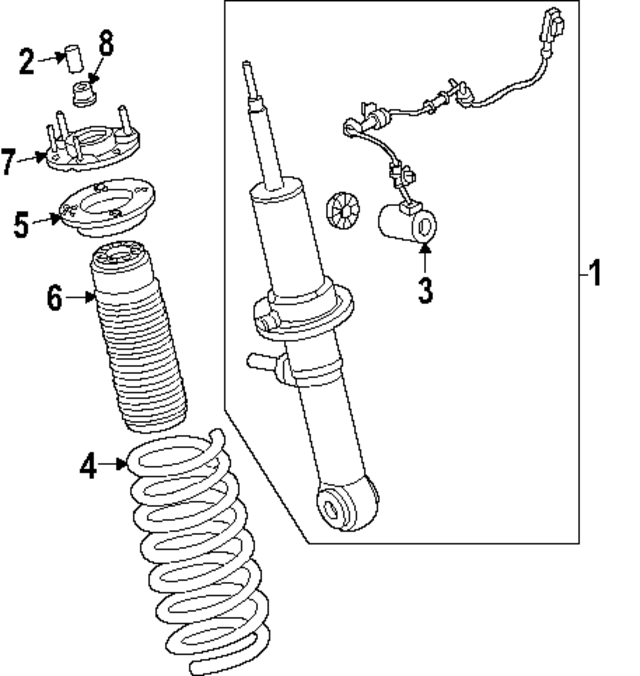 AD1253 - : Bearing Front Suspension Str for Ford Image