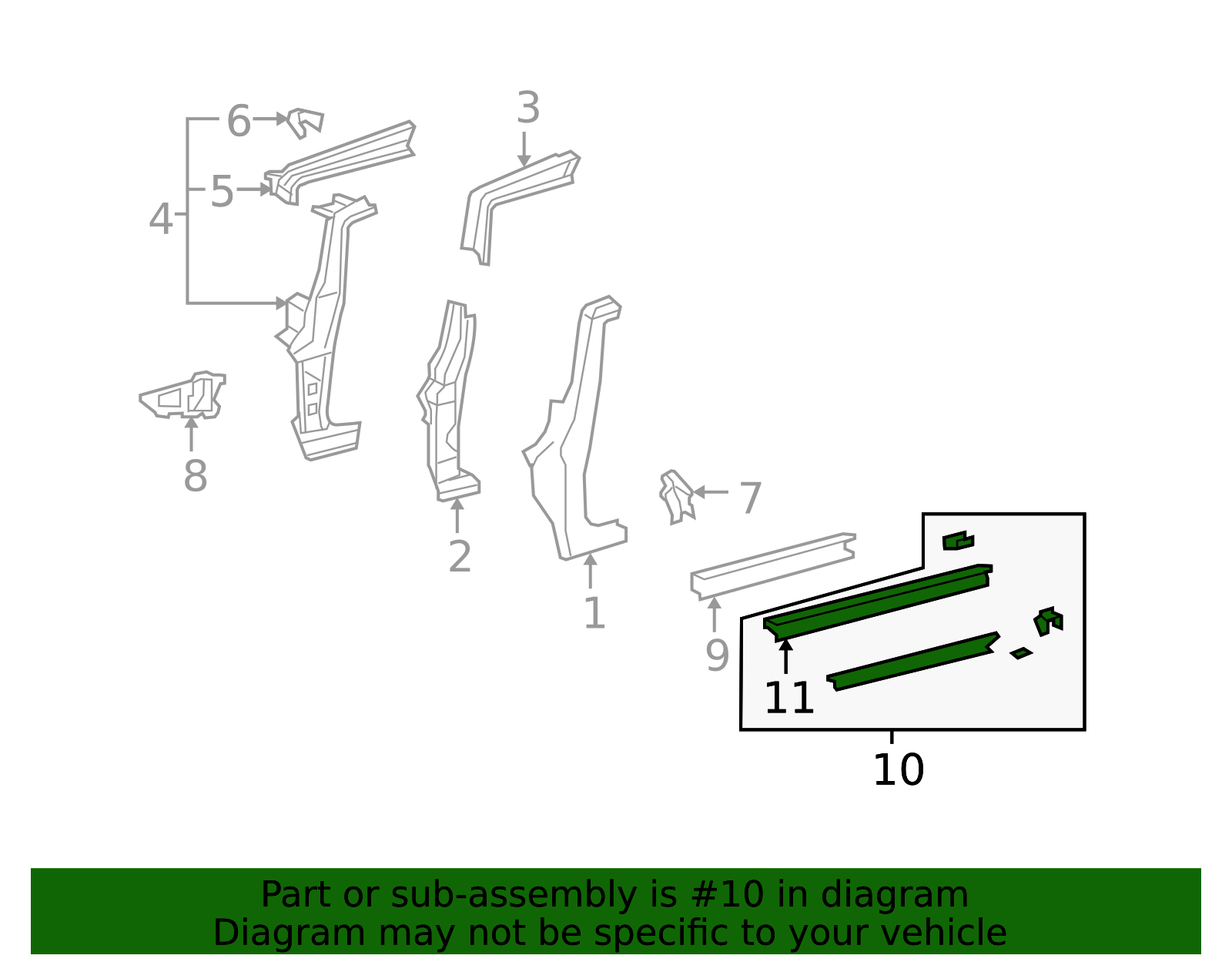 61401-35031 - High-Quality Rocker Panel Reinforcement for 2007-2014 ...