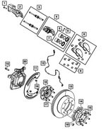 68461656AC - Brakes: Front Disc Brake Pad Kit for Mopar Image