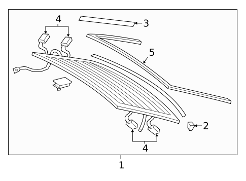 Glass & Hardware - Back for 2024 Audi A8 Quattro #0