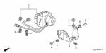 91558ST5003 - Chassis: CLIP, HARNESS BAND (135MM) (7MM HOLE) (NATURAL) for Honda Image