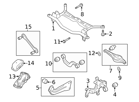 Rear Suspension for 2011 Volkswagen GTI #1