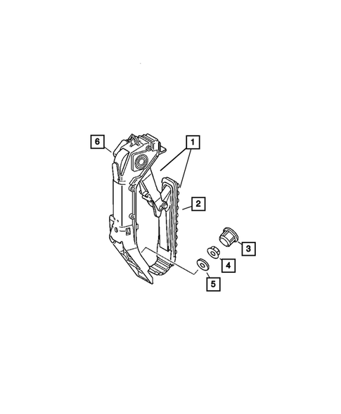 Accelerator Pedal for 2006 Chrysler Crossfire #0