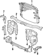 1640015200 - Cooling System: Radiator for Toyota: Corolla Image