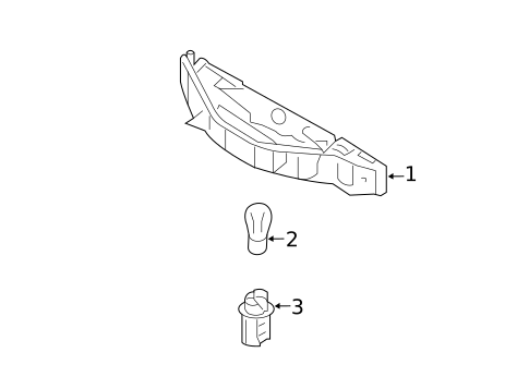 High Mounted Stop Lamp for 2023 Kia Rio #1