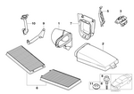 64318379956 - Heater and Air Conditioning: Filtered Air Duct, Right for BMW Image