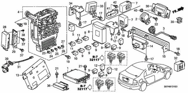 Control Unit (Cabin) for 2004 Acura TL #0