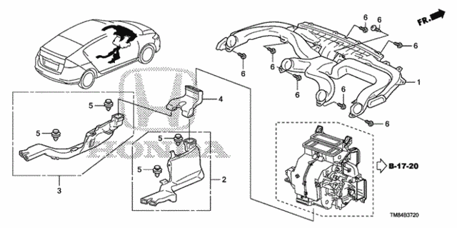 Duct for 2013 Honda Insight #0