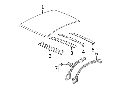 Roof & Components for 2008 Chevrolet Malibu #0