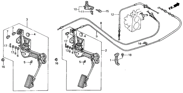 Accelerator Pedal for 1990 Acura Legend #0