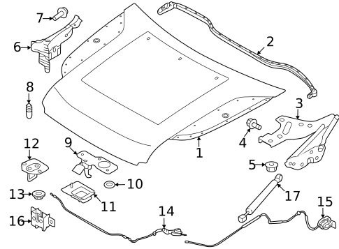 Hood & Components for 2020 Land Rover Defender 90 #0