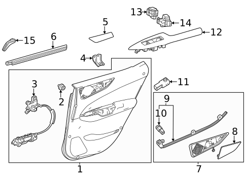 Front Door for 2025 Lexus ES300h #3