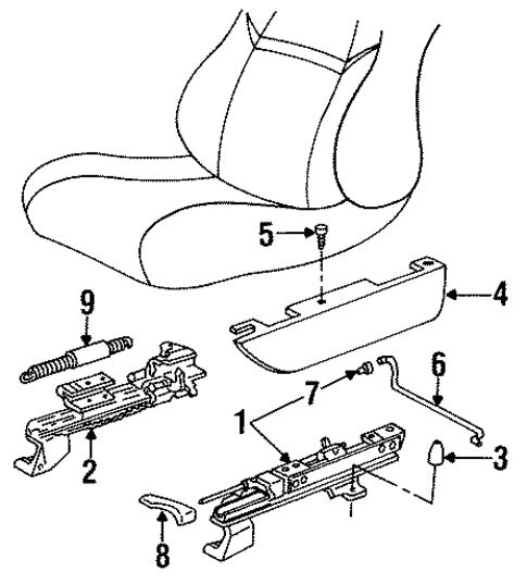 Tracks & Components for 1994 Pontiac Firebird #3