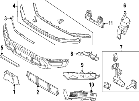 Exterior Trim - Front Bumper for 2025 Ford F-150 #0