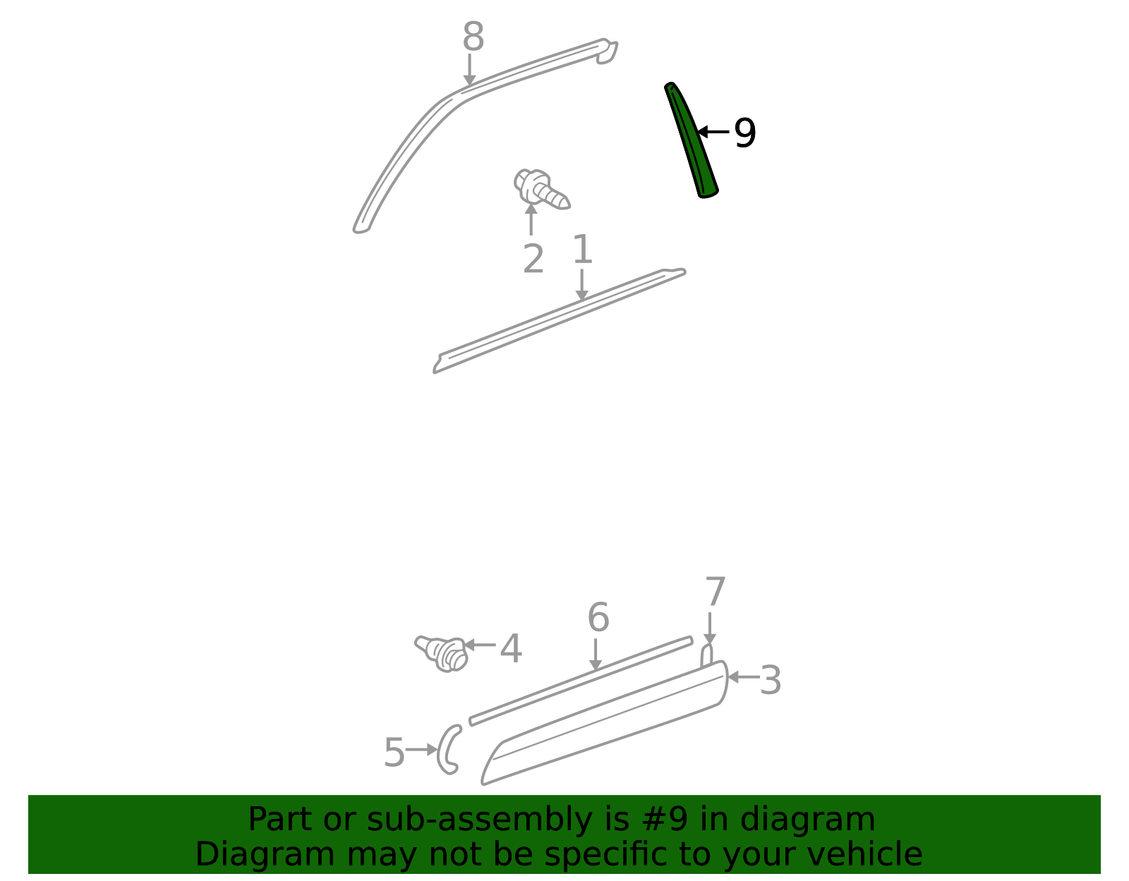 2001-2005 Toyota RAV4 Black Out Tape 75923-42020 | OEM Parts Online