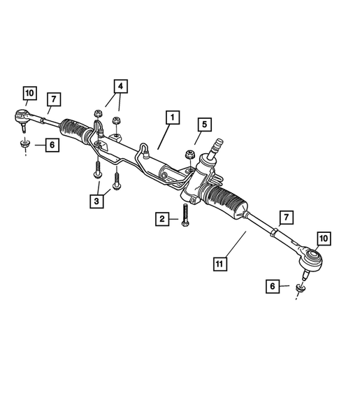 Steering Gear for 2007 Dodge Grand Caravan #0