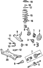 5212521 - Suspension: Hub for Dodge: 600, Aries, Charger, Omni, Rampage Image