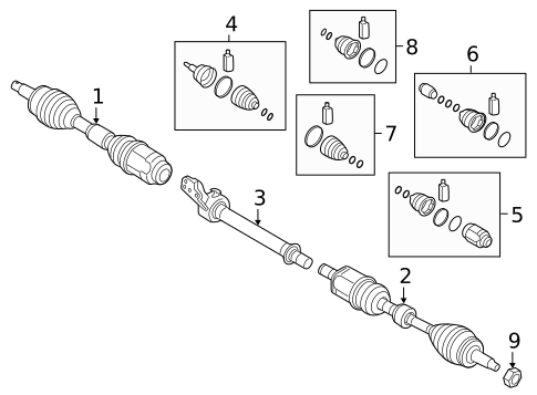 Drive Axles for 2017 Hyundai Sonata #0