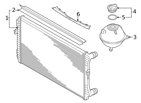 Radiator & Components for 2025 Volkswagen Taos #2
