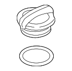 2Q0121321A - Cooling System: Reservoir Cap for Volkswagen: Arteon, Atlas, Atlas Cross Sport, Beetle, e-Golf, Golf, Golf Alltrack, Golf R, Golf SportWagen, GTI, ID. Buzz, ID.4, Jetta, Passat, Taos, Tiguan, Tiguan Limited Image