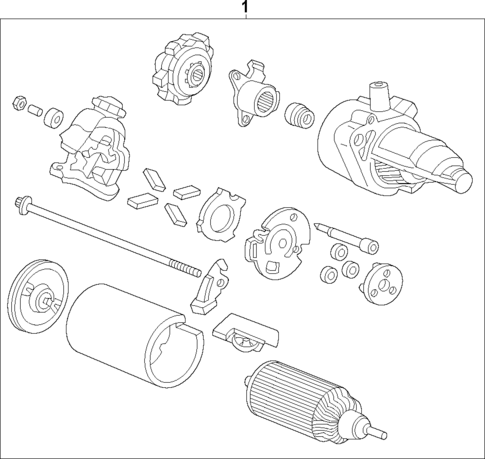 Starter for 2017 Honda CR-V #1
