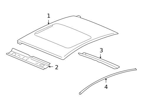 Exterior Trim - Roof for 2011 Buick Lucerne #0