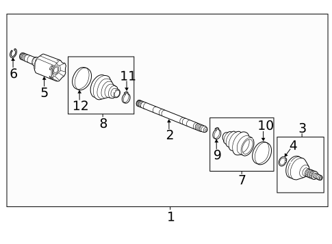 Drive Axles for 2016 Chevrolet Impala Limited #0