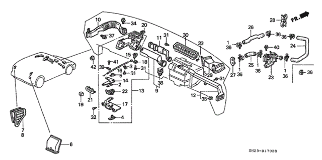 Water Valve - Duct for 1991 Honda CRX #0