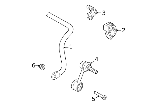 Stabilizer Bar & Components for 2008 Volkswagen R32 #0