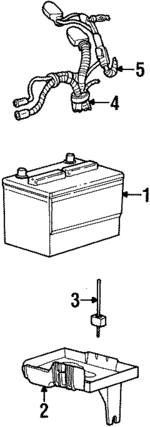 F4LY10732A - Electrical: Tray for Lincoln: Mark VIII Image