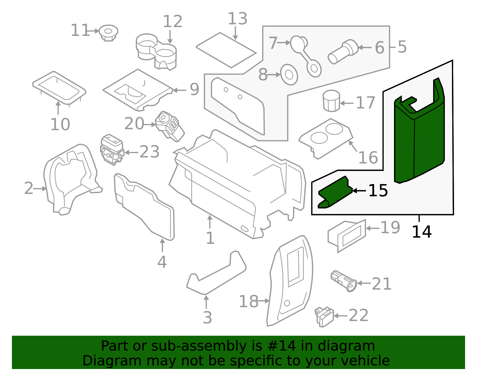 7L7Z-7806024-AE - Door Assembly Glove Compartment 2007-2009 Lincoln ...
