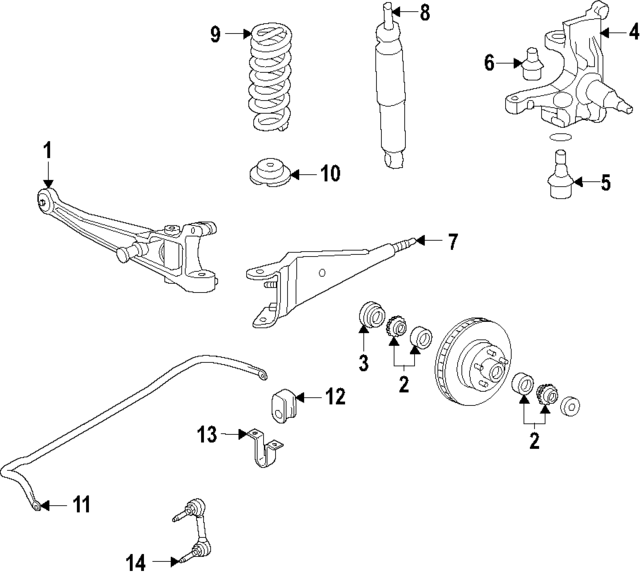 LU9Z18124D - : Shock Absorber Assembly for Ford Image