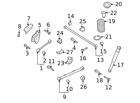 Suspension, Springs & Related Components for 1999 INFINITI QX4 #0