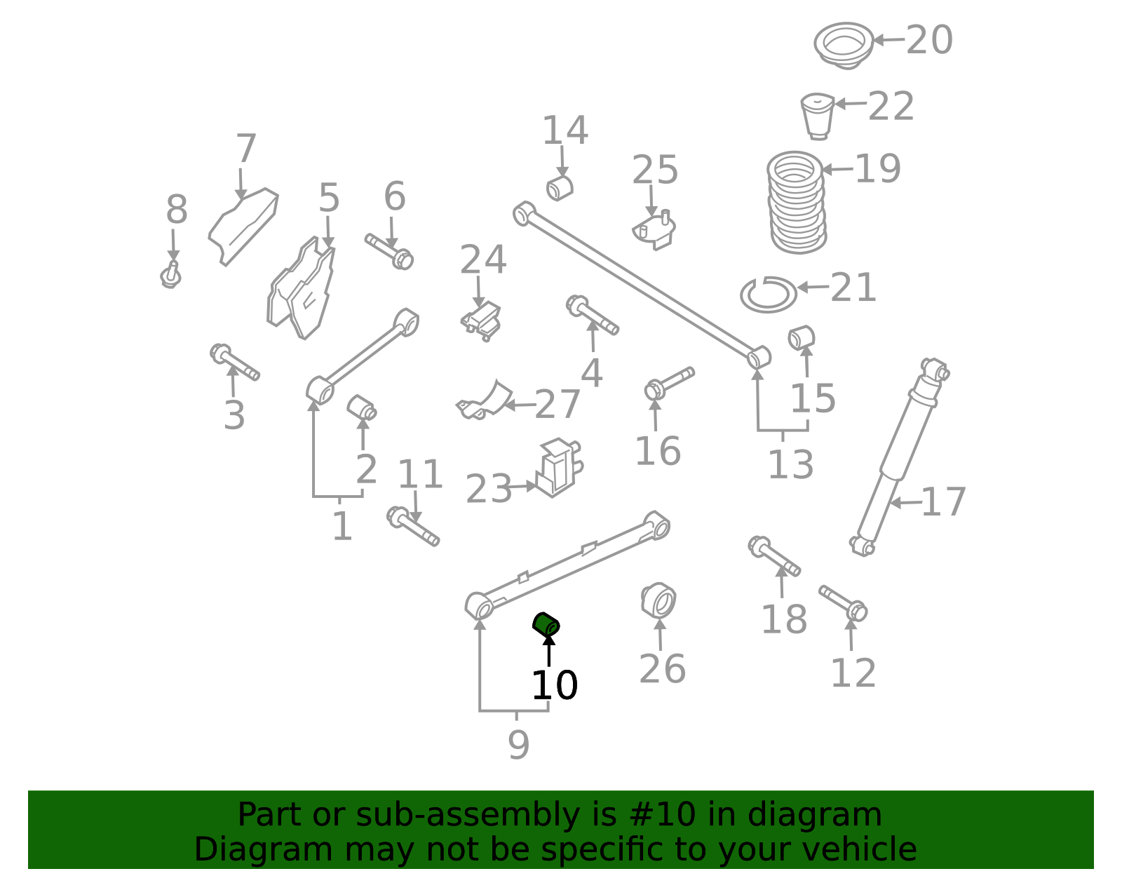 550451W201 - Lower Control Arm Bushing 1997-2003 INFINITI QX4