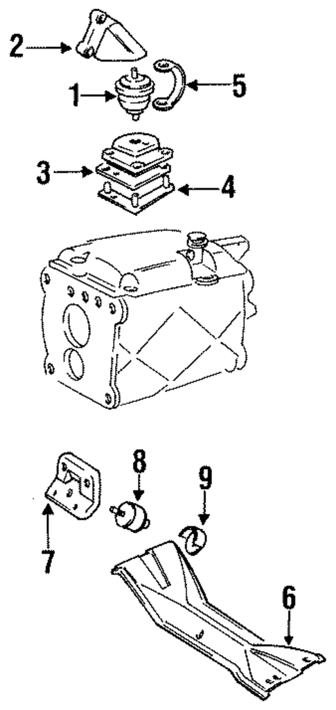 Engine & Trans Mounting for 1992 Volvo 940 #0
