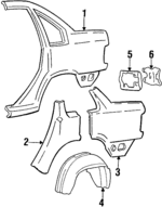 9444499 - Body: Quarter Panel for Volvo: 850 Image