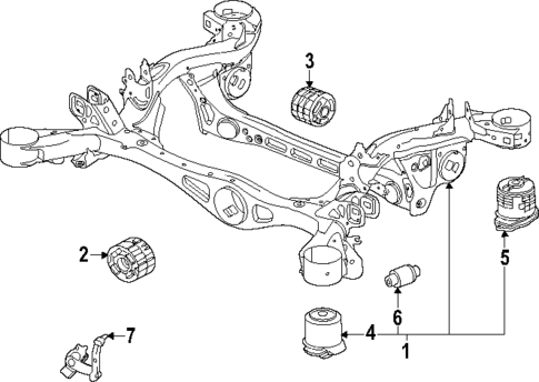 Suspension Mounting for 2025 Porsche Macan #1