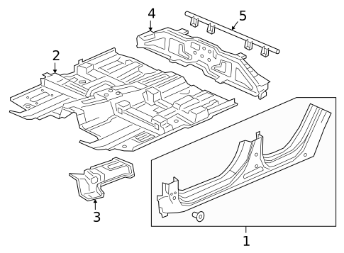 Floor & Rocker for 2023 Acura RDX #0
