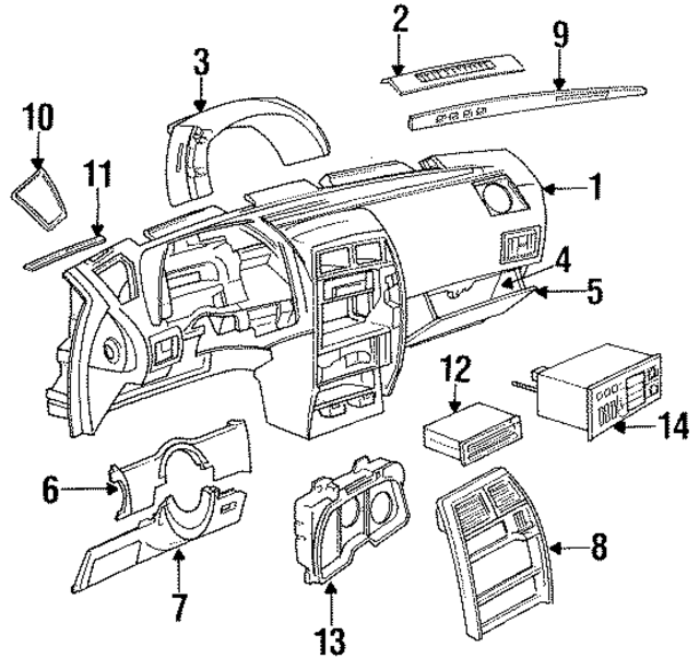 P644JD5 - Body: Instrument Panel for Mopar Image