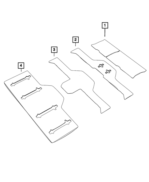 Carpets, Floor Mats, Load Floor, and Silencers for 2020 Chrysler Pacifica #4