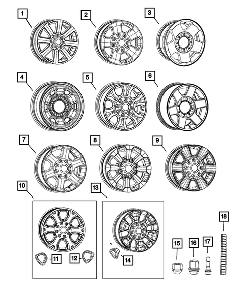 Wheels, Tires and Hardware for 2017 Ram 2500 #0