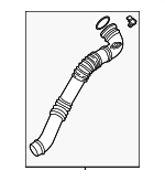 13717605044 - Cooling System: Air Duct for BMW Image