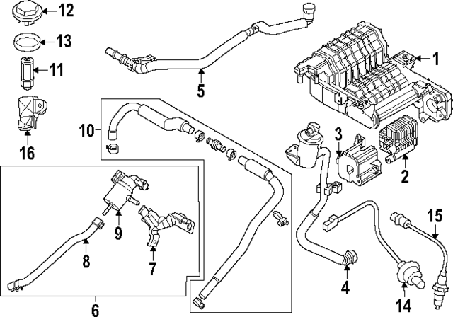 2902108HA0 - : Throttle Hose for Kia Image