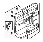 ML3Z1627410AA - Body: Door Trim Panel for Ford Image