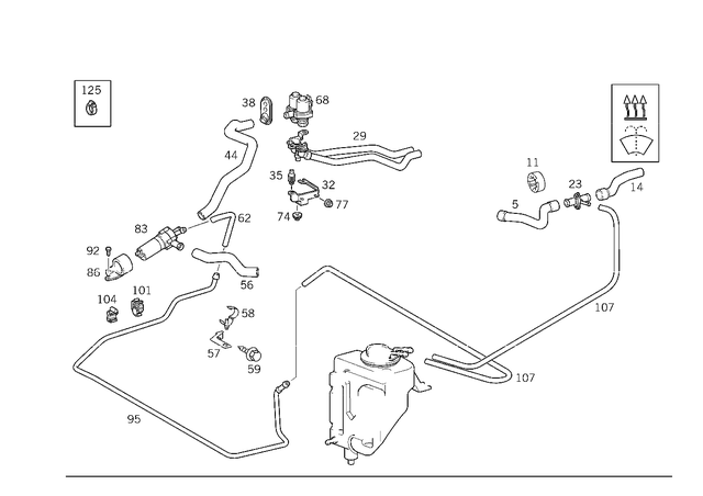 910104006001 - Heating and Ventilation: Nut for Mercedes-Benz Image image