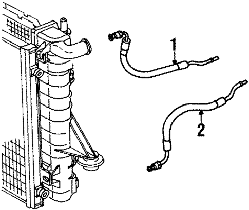 Trans Oil Cooler Lines for 2001 Saturn SC2 #0
