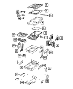 68264868AA - Interior Trim: Armrest Pivot for Ram: 1500, 1500 Classic, 2500, 3500 Image